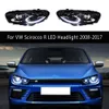 Feux de jour Streamer clignotant indicateur pour VW Scirocco R phare LED assemblée 08-17 accessoires de voiture lampe avant