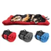 Lit de chien imperméable à l'eau tapis Portable extérieur multifonction chien de compagnie chiot lits chenil pour petits chiens moyens Y200330319v