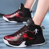 Men Professional Basketball Shoes Air Cushion Basketball Sneakers High-top Male Street Shoes Breathable Sports Basketball Boots l89