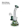 왁스 마이드 7.08 ''Rick and Morty Glass Dab Rig