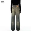 Casual Pants 11Kn American Pants Autumn 2023 New Low Waisted Micro Flared Slimming Straight Leg Jeans For Men Brand