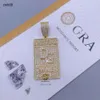 Créateur de bijoux glacé vvs diamants de laboratoire moissanite hip hop or chasseur de rêves pendentifHipHop