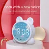 Other Clocks Accessories Universal Wireless Bluetooth Speaker Mirror Sound Box Desktop Alarm Clock Subwoofer Music Player TF Card Mini Speaker Box SupplyL2403