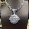 Créateur de bijoux en argent sterling 925, deux tons, terre 3D, Hip Hop, pendentif en diamant VVS Moissanite glacé pour hommes hip hop