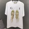 Camiseta feminina 24new mulheres camiseta designer impressão manga curta puro algodão casual camisa esportiva moda rua férias casal mesma roupa S-4XL