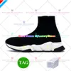 Chaussures de créateurs Chaussures de course Plate-forme Hommes Hommes Femme Brillant Knit Vitesse 2.0 1.0 Entraîneur Runner Sneaker Chaussette Chaussure Nice Master Emed Femmes Baskets Vitesses Booties 809