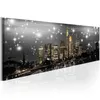 No Frame 1 Panels Beautiful Night Light Buildings Wall Decoration Modern City Landscape Pography Art Picture Multicolor263H
