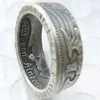 Germany Silver Coin Ring 5 MARK Silver Plated Handmade In Sizes 7-12277b