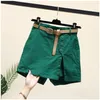 Shorts casuais de algodão puro para mulheres no verão, versão coreana, versátil, linha a, calças de verão, shorts femininos 240312