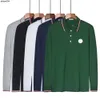 Mens Long Sleeve Polo Shirts Designer Shirt Chest Embroidered Badge t Size S/m/l/xl/2xl/3xl/4xl/5xl/6xl Pp4i