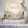 Tapisserier Scenic Floral Series Tapestry Camping Travel Beach Handduk Rum Estetiskt dekorativt tygväggmålning214L