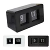 Auto Flip Over Clock Desk Flip Internal Gear Operated Stylish Modern Desk Wall Digital Clock Home Decor New Drop LJ2012113107