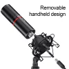 Microphones Redragon GM300 Metal USB Wired Condenser Recording Microphone Tripod For Computer Cardioid Studio Recording Vocals Voice Karaoke