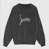 Women Designer Sweatshirt Classic Flocking Print Loose Sweatshirts Cotton Sweater Pullover