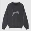 Women Designer Sweatshirt Classic Flocking Print Loose Sweatshirts Cotton Sweater Pullover