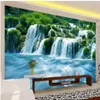 3Dウォール壁画の壁紙滝の水3次元の景色背景壁絵画266D