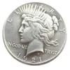 USA 1921 Peace Dollar Craft Silver Plated Copy Coins Metal Dies Manufacturing Factory 290Q