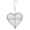 Decorative Flowers Hanging Basket Flat Heart-Shaped Indoor Plants Wall Vases For Iron Flowerpot