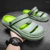 Sandals Trendy All-match Couple's Beach Shoes Fashion Personality Slipper For Men And Women Soft Bottom Mens Two Ways To Wear