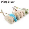 6pcs lot Mix Pet Catnip Mice Cats Toys Fun Plush Mouse Cat Toy For Kitten1209Y