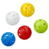 50 Pcs Golf Practice Ball Balls Golfing for Training Indoor Hollow-out Plastic Colored 240301