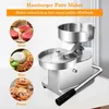 Burger Press Patty Maker,5 inch Hamburger Patty Maker,Stainless-Steel Burger Machine Meat Patty Maker,Manual Forming Machine for Home and Commercial Foods