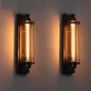 Modern Industrial Style Design Black Iron Wall Lamp American Loft Paint Restaurant Decoration Led E27 Light Tube Light 220v253z