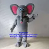 Mascot Costumes Grey Elephant Elephish Mascot Costume dla dorosłych kreskówek strój postaci garnitur Kampania Kampania Propaganda ZX2418