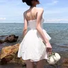 Robes décontractées Été Femmes Sexy Robe de soirée Élégante Mini Mariage Mode coréenne Plage Vintage Robes Blanc