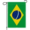 Brazilian Mardi Gras Garden Flag Carnival Festive Atmosphere Decoration Outdoor Courtyard Yard Flags Welcome Flags vid ingången till husen P291