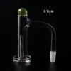 Saldatura completa bordo smussato fumo 4mm fondo Terp Slurper Banger al quarzo con pilastro di sabbiatura cavo / tappo al quarzo 10mm 14mm 18mm 20mmOD per Dab Rigs Tubi dell'acqua