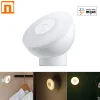 Contrôle Nouveau Xiaomi Mijia Veilleuse 2ème Version Bluetooth Lampe de Nuit à Attraction Magnétique 360 Rotation Réglable Capteur de Corps Infrarouge