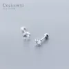 Ohrstecker Colusiwei Authentisches 925er Sterlingsilber, klassisch, exquisit, funkelnder klarer CZ, für Damen, Modeschmuck