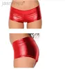 Damen-Shorts Heiße Verkäufe!Sexy glänzende kurze Hose elastische Ledershorts ldd240312