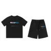 Zwart wit grijs trapstar trainingspak Heren trapstar t-shirts trainingspakken designer kleur sport kort trainingspak disco heren top korte mouw hoodie shorts en broek 1set