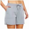 Damesshorts Snelle training Casual shorts Zomer elastische taille Zakken Casual korte losse zachte femme Straatshorts ldd240312