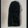 Headwear For Men, Black Knitted Windproof Winter Cycling Warmth, Three Hole Hat, Face Mask, Gini 982844