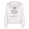 Isabel Marants hoodie isabels Marant Nieuwe sweatshirt brief glitter print Isabels Marant pullover capuchon sweatshirt losse lange mouw