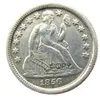 US Liberty Seated Dime 1856 P S Craft Verzilverde Kopie Munten metalen sterft productie fabriek 312C