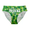 Kobiety majtki St. Patricks Day Women Lingerie liść koniczyka drukują majtki festiwal irlandzkie linie majtki panie