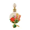 Bouteille de parfum féerique 60 X15ml, bouteille rechargeable de décoration de fleurs de roses, bouteille en verre de cristal, contenant émaillé de bijoux, bouteille d'huile essentielle