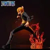 Figuras de brinquedo de ação 19 cm One Piece Vinsmoke Sanji Figura de ação Gk Demônio Vento Pés Estatueta Anime Coleção Pvc Modelo Estátua Boneca Brinquedo Infantil Presente ldd240312