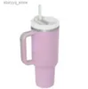 Tazze US Stock con 1 1 Winter pink Red holiday THE QUENCHER H2.0 Cosmo Pink Parade TUMBLER 40 OZ tazze ICED 304 bicchieri da sorso per vino Target regalo Bottiglie d'acqua rosse i1127 L240312