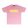 Роскошная мужская футболка, долгосрочная модная брендовая фиолетовая брендовая футболка с короткими рукавами Shirtb02f