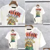 Utomhusskjorta 2023 Mens Designer T Shirt Cotton Round Neck Printing Snabbtorkning Anti Wrinkle Men Spring Summer High Loose Trend Shor Otylo