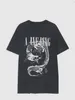 Topp av högkvalitativ kvinnors digitala tryckning T-shirt Leopard Tiger Grey Wash Water Stir Stried Color Kort ärm Polos t-shirt tee