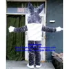 Costumi mascotte Grigio pelliccia lunga coniglietto pasquale Osterhase coniglio lepre costume mascotte personaggio dei cartoni animati adulto simposio annuale scuola materna Zx599