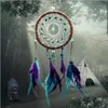 Kunst en ambacht Kunst en ambacht Hele antieke imitatie betoverde bos Dreamcatcher cadeau handgemaakte dromenvanger net met Fe277C