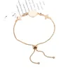 Lu Family Bracciale con sensazione d'oro champagne per Instagram da donna, design freddo, artigianato elegante, braccialetto con decorazione di conchiglie e trifogli