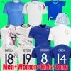 Fans toppar 2024 Italien Soccer Jerseys Jubileum Fotbollskjorta Jorginho Barella Spinazzola Locatelli Top Thiland Women Kids Kits Long Sleeveh240313